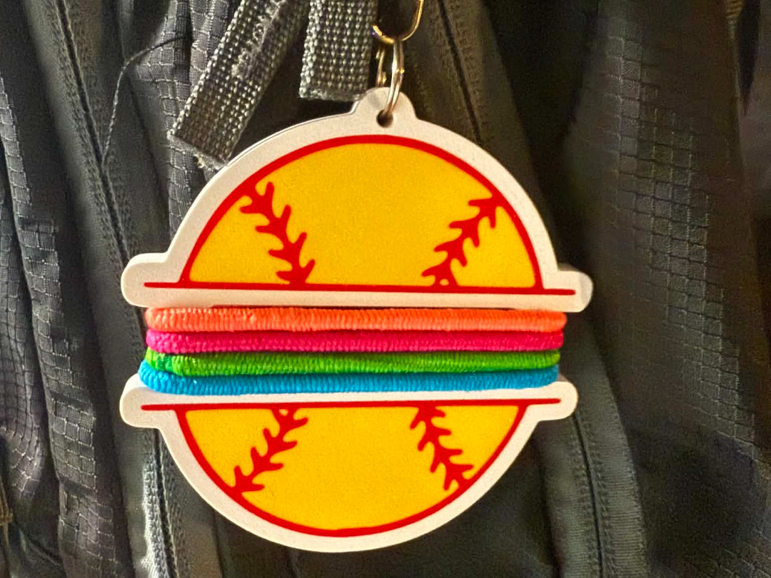 Softball Hair Tie Holder - 1