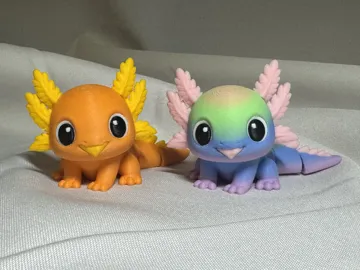Objeto manipulable: Cute Mini Flexi Axolotl — vista de referencia 5