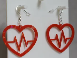 Heartbeat earrings
