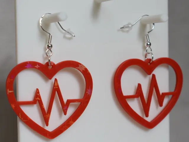 Heartbeat earrings
