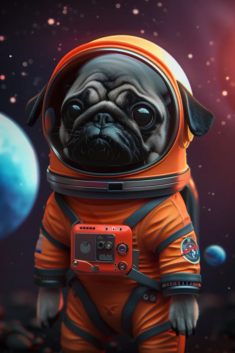 Astronaut Pug