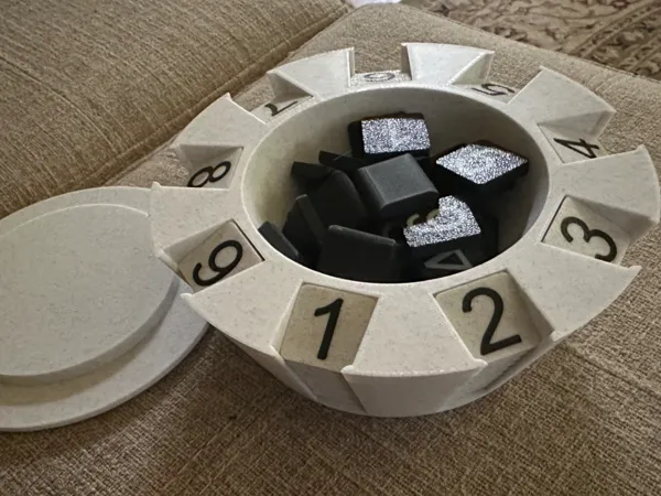 Range-tuiles et coupelle pour Sudoku