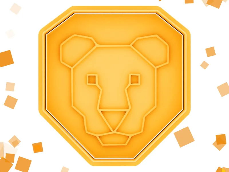 geometric lion cookie cutter with stamp
