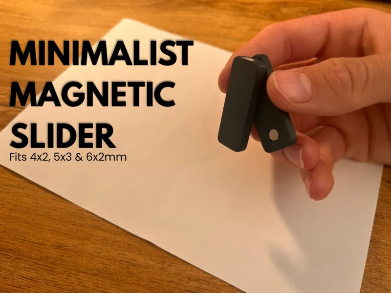 Minimalist Magnetic Fidget Slider (Less than 5g)