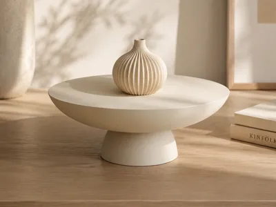 Minimal Home Decor Pedestal Tray
