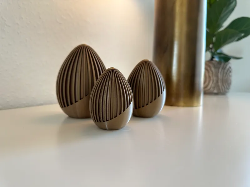 Weighted Ribbed Easter Eggs
