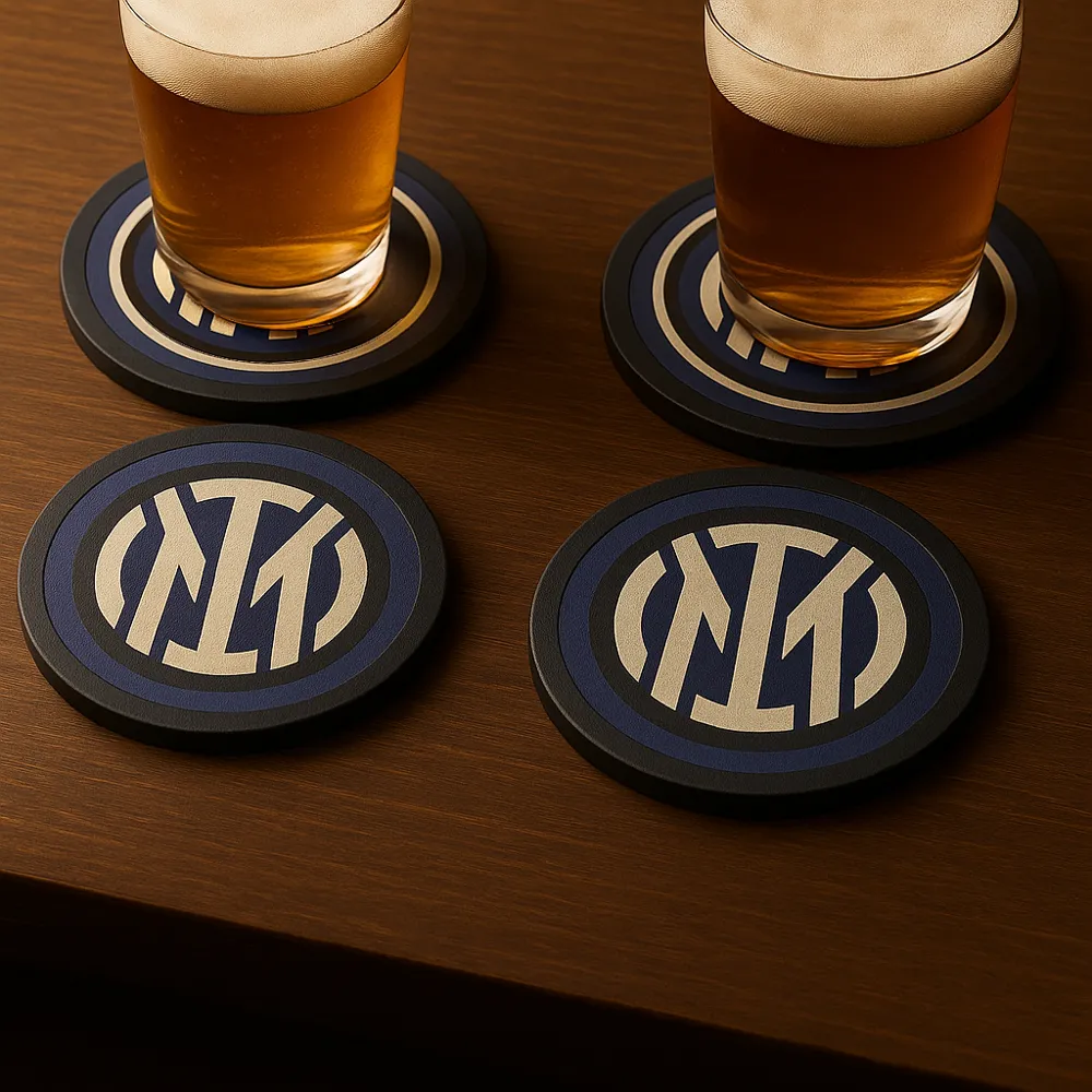 Inter Coaster - Inter Milan Drink Coaster - Free 3D Print Model ...