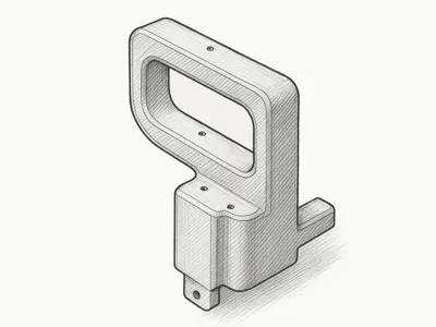 A1 Mini Rear Spool Mount with Offset Carry Handle