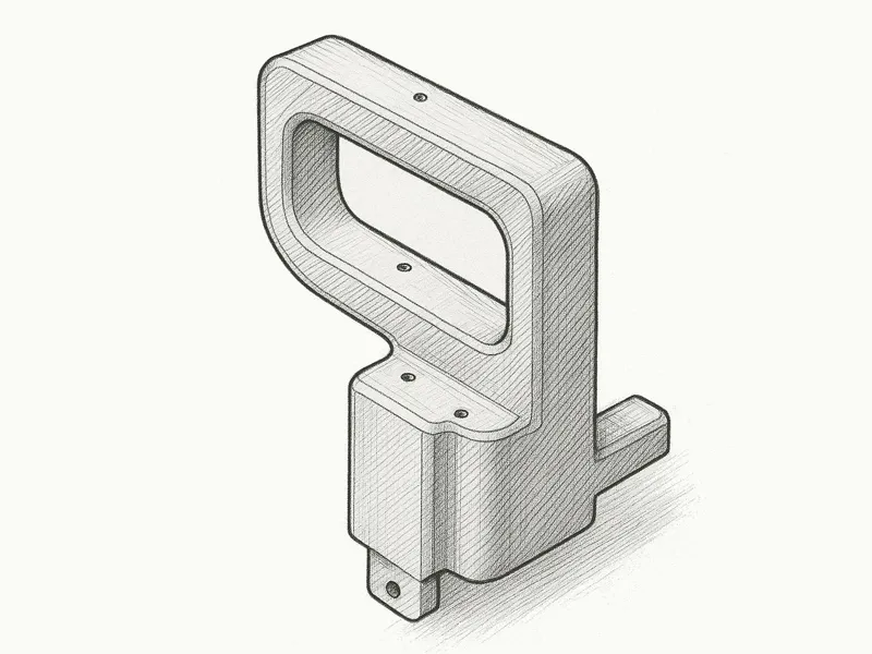 A1 Mini Rear Spool Mount with Offset Carry Handle