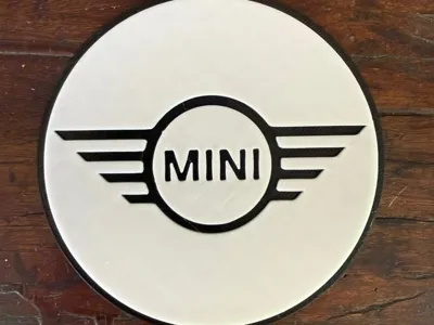 MINI COOPER LOGO COASTER