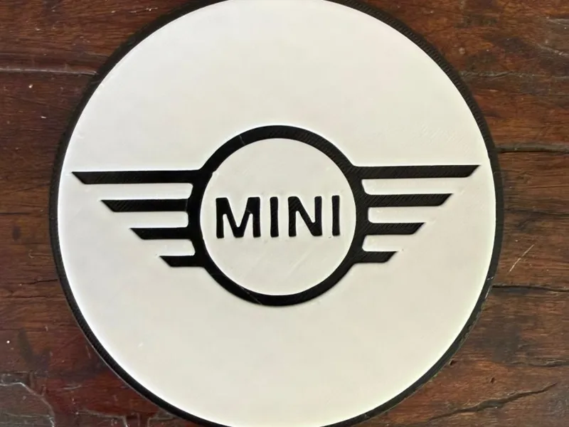 MINI COOPER LOGO COASTER