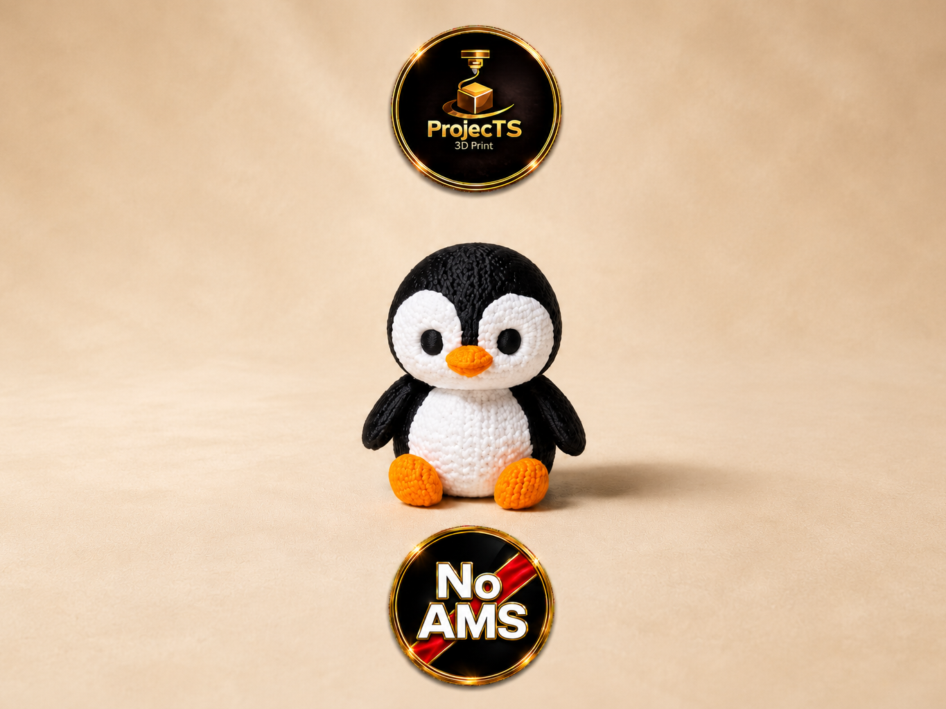 Gestrickter Pinguin