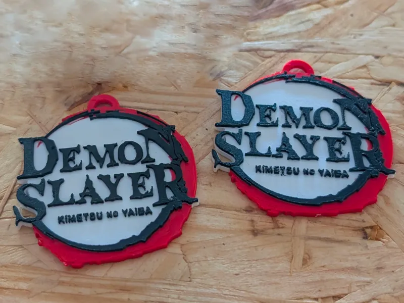Demon Slayer Keychain Embossed