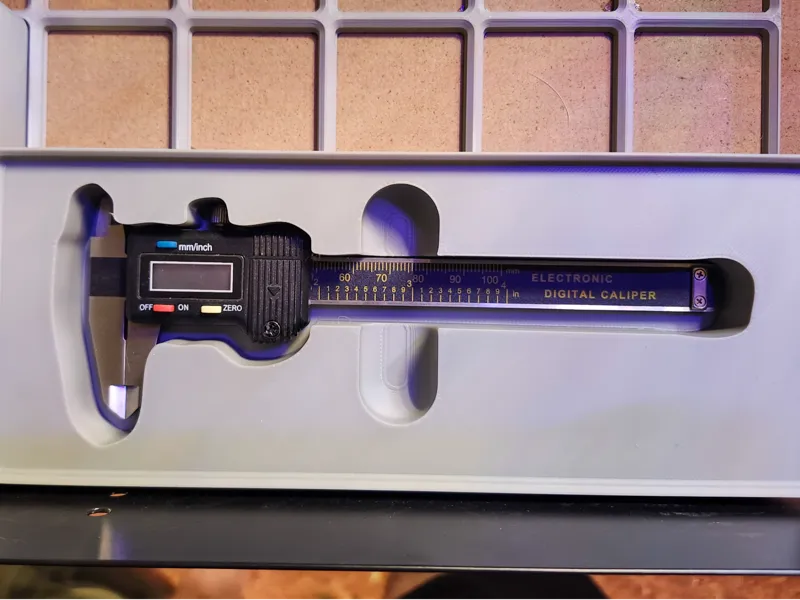 Pittsburgh 4" Digital Caliper Gridfinity Case