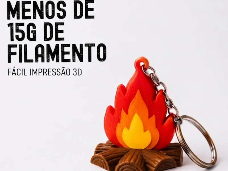 Chaveiro Fogueira Junina |AMS | Menos de 20 g