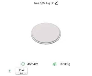 Lid for Ikea 365+ Jug