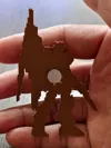 ν Gundam (Fridge Magnet) - 0.08mm layer height, 1 wall, 100% infill