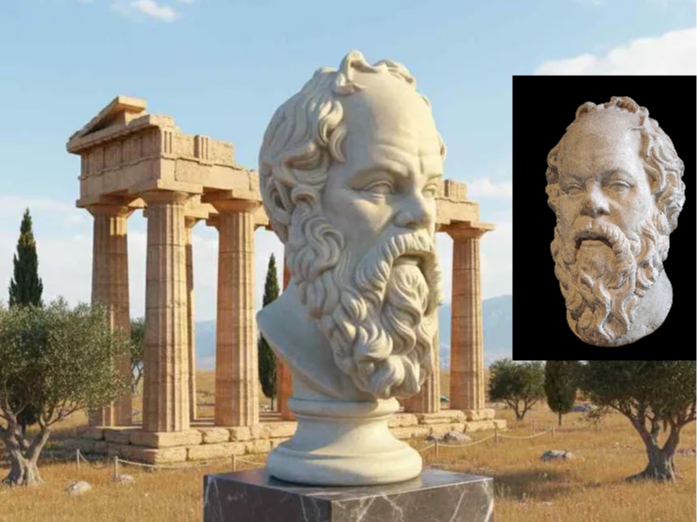 Socrates Bust – Louvre Style