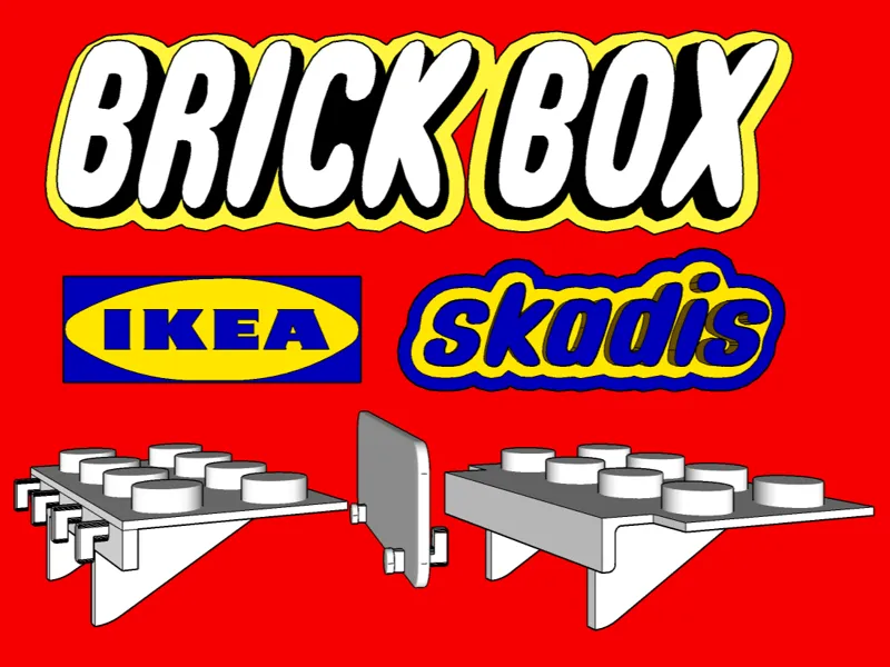 BRICK BOX - IKEA SKADIS CONNECTOR