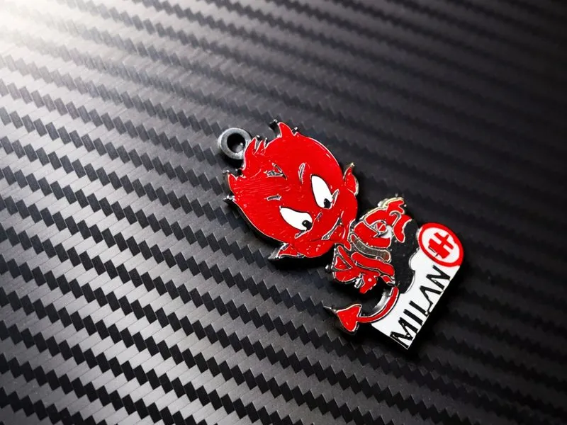 Milan' devil keychain