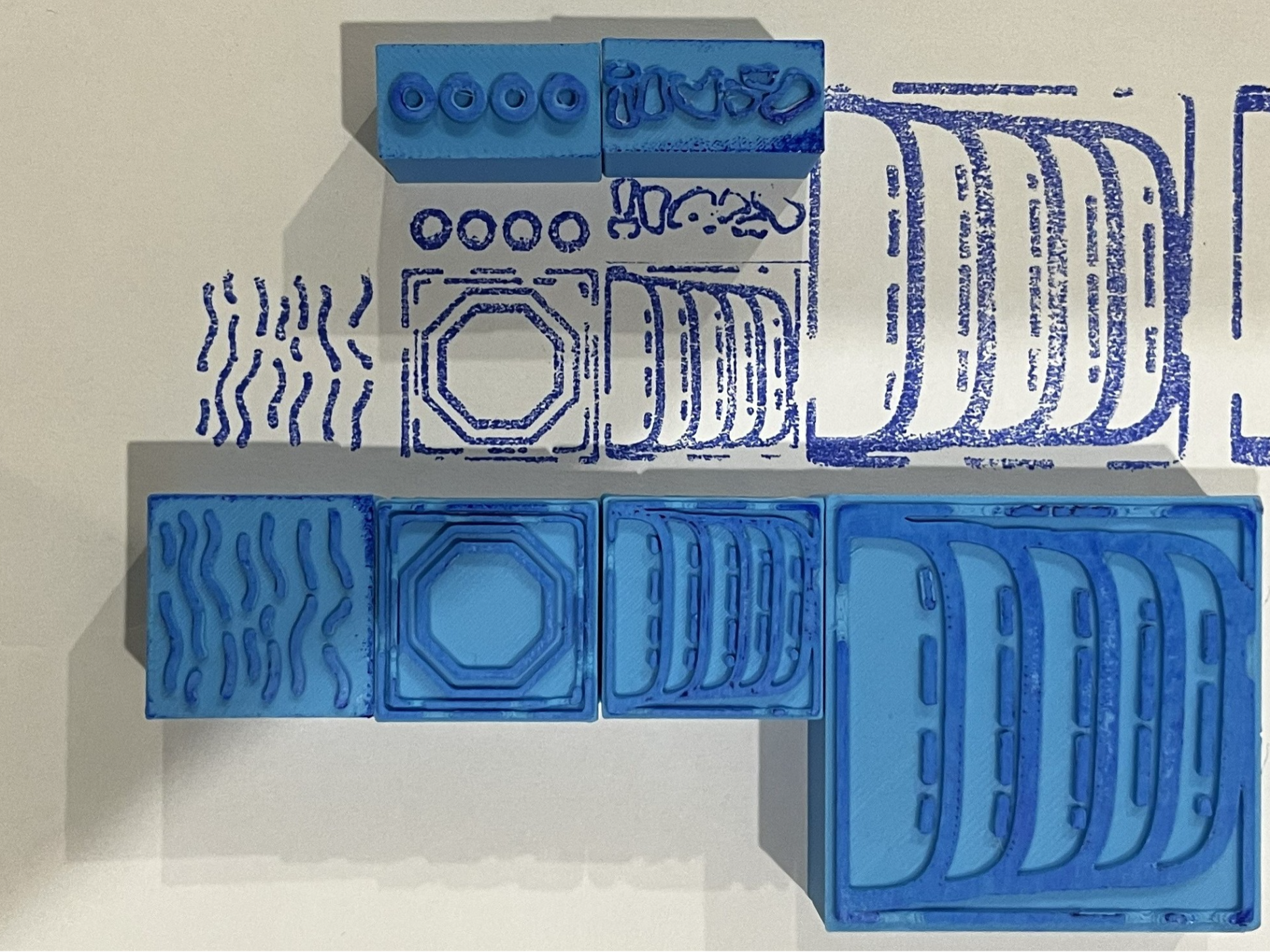 D&D Tile Dungeon Stamp (25mm) Set #2