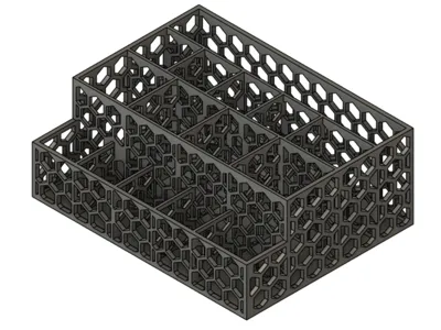 Kleinteile Organizer – Honeycomb Design