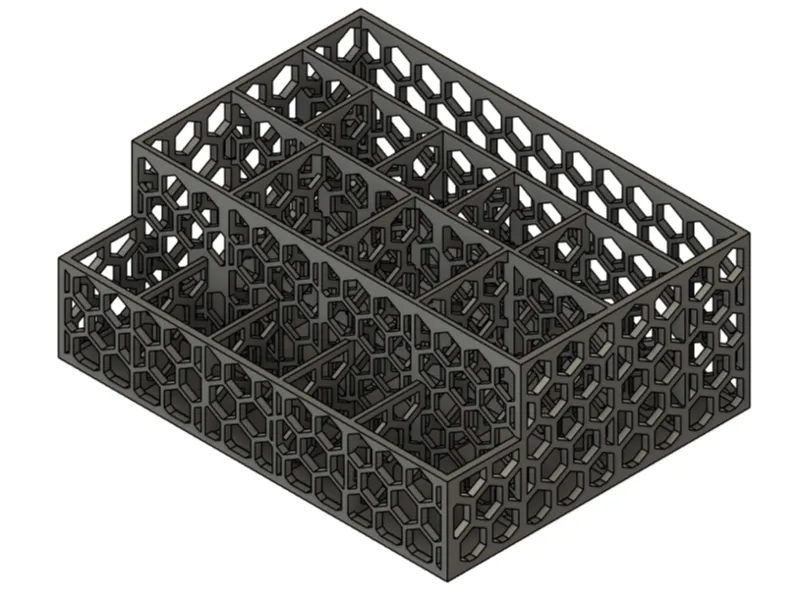 Kleinteile Organizer – Honeycomb Design