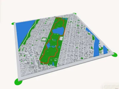Central Park Relief Map