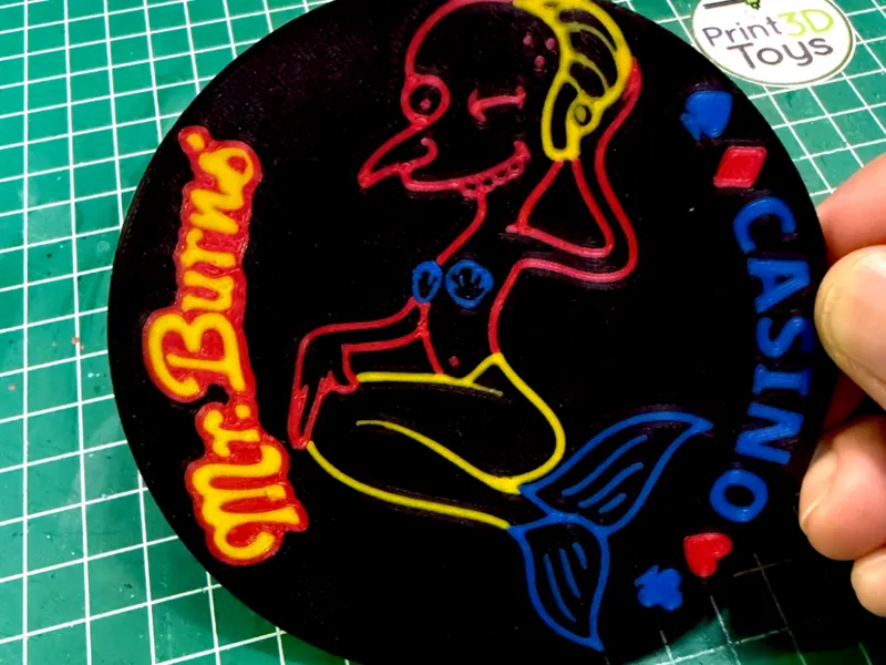 Mr. Burns Casino Coaster