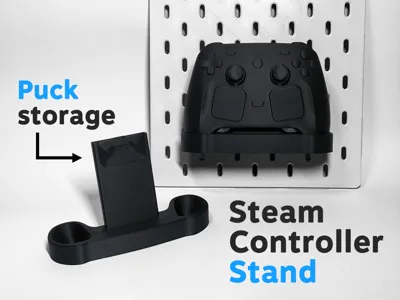 Steam Controller + Puck Stand (plus SKADIS Mount)