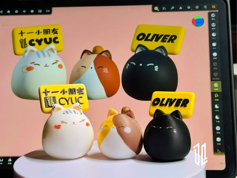 圆圆滚滚光滑不拉丝猫猫（新增举铭牌款）Cute Chubby Kitten 