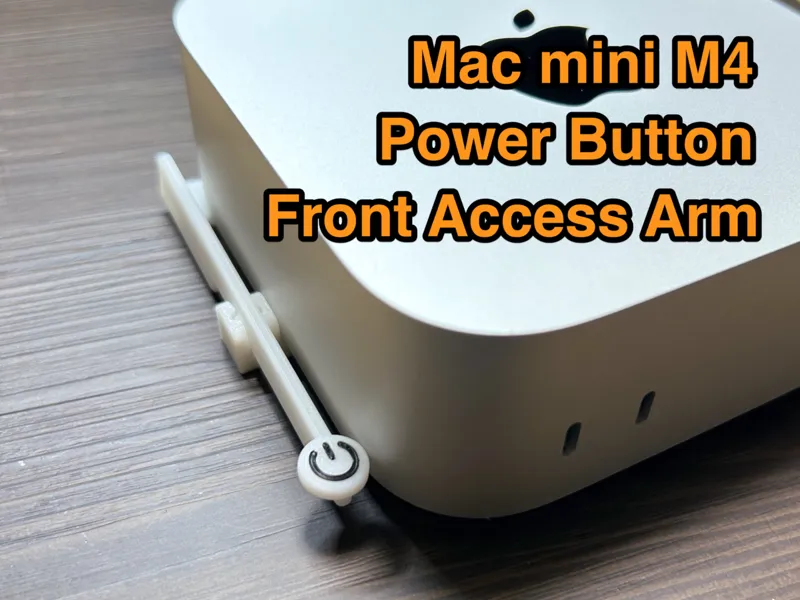 Mac mini M4 Power Button Front Access Arm