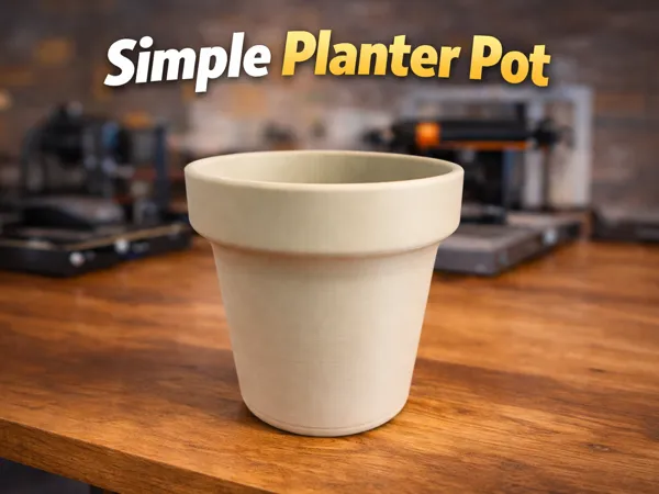 Pot de fleurs minimaliste