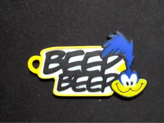 Roadrunner BEEP BEEP Keychain