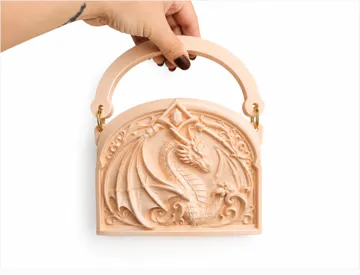 Adorno temático: Victorian Dragon Handbag – 3D Printable — vista de referencia 3