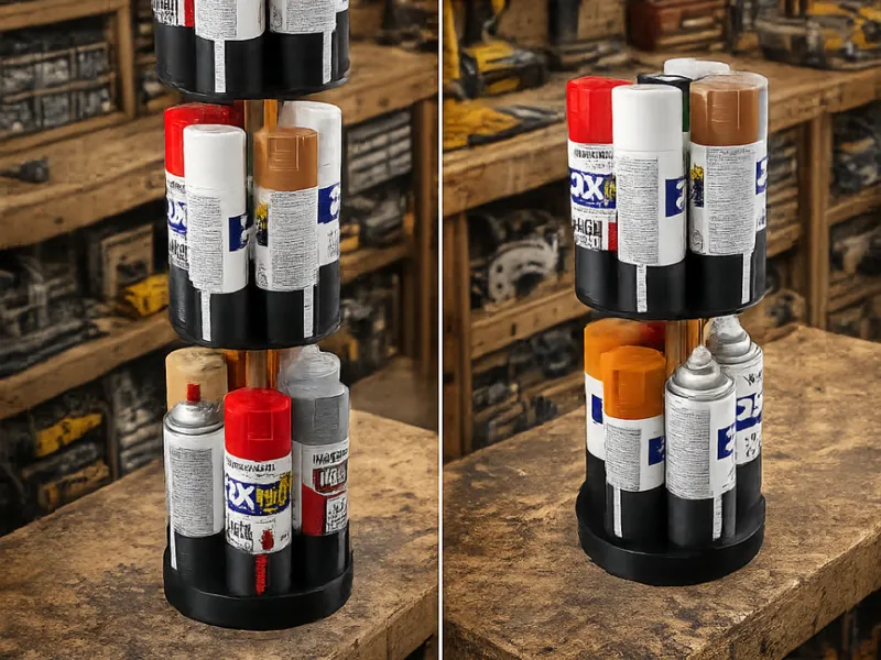 Vertical Spray Paint Storage