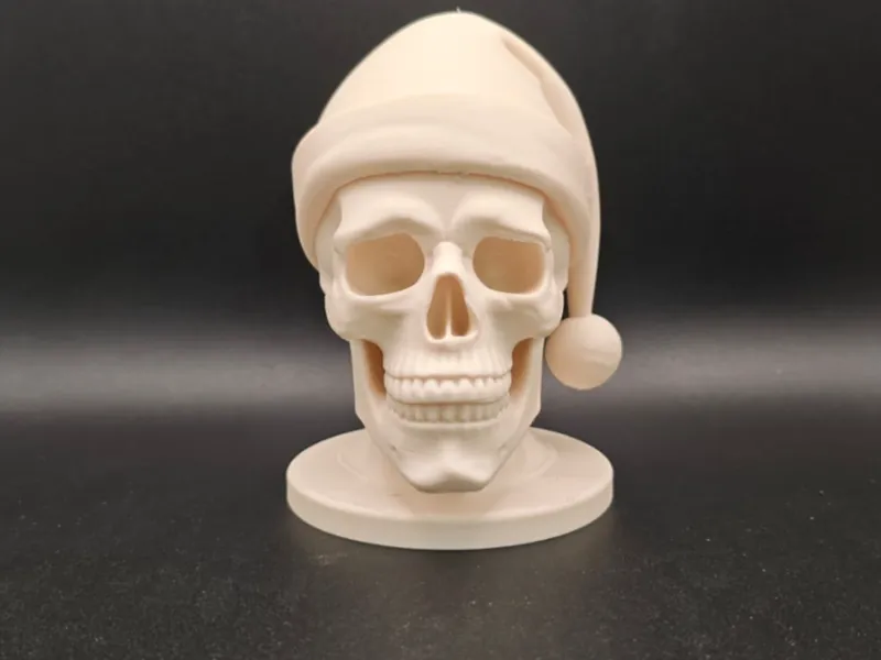 Dead Santa – Christmas Skull Statue