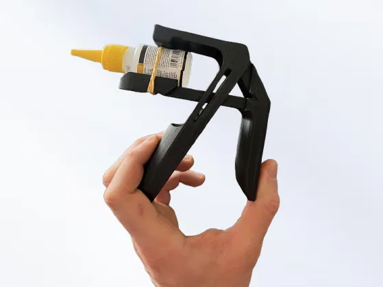 Soporte: Bottle squezzer (Print in place). Referencia del modelo original.