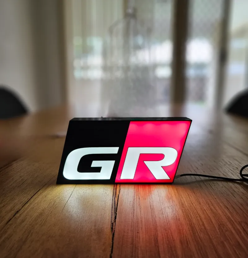 Toyota GR Light Box - Double sided