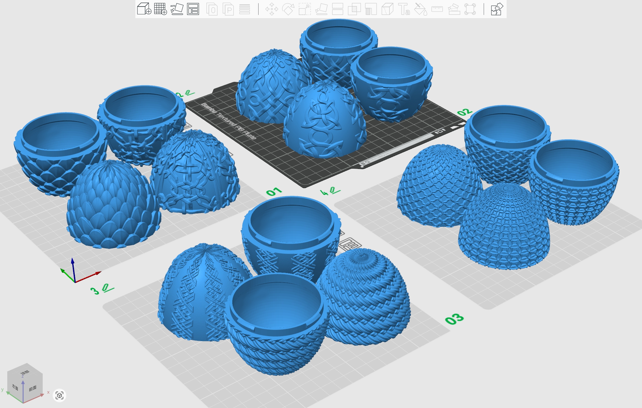 Miniatura 1 do modelo 3D 全新龙蛋 大合集-15种花纹