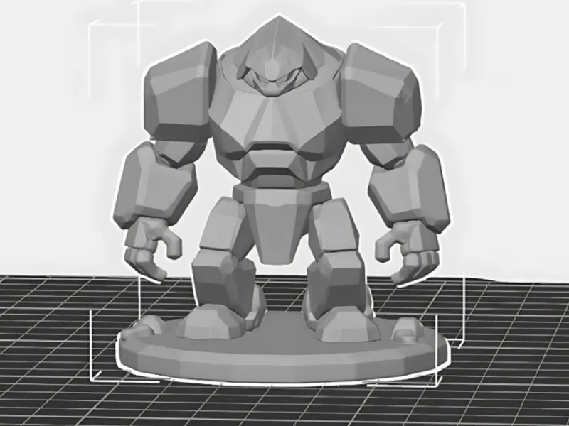 Low-Poly Mecha Golem 