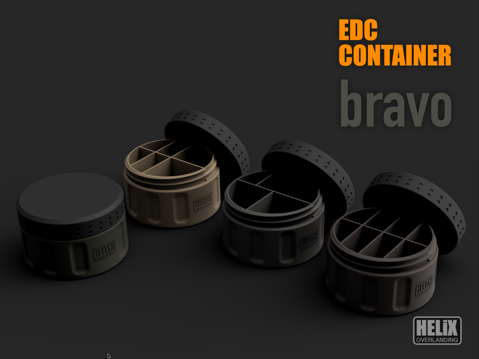 EDC Compartment Container – Multi-Slot Edition