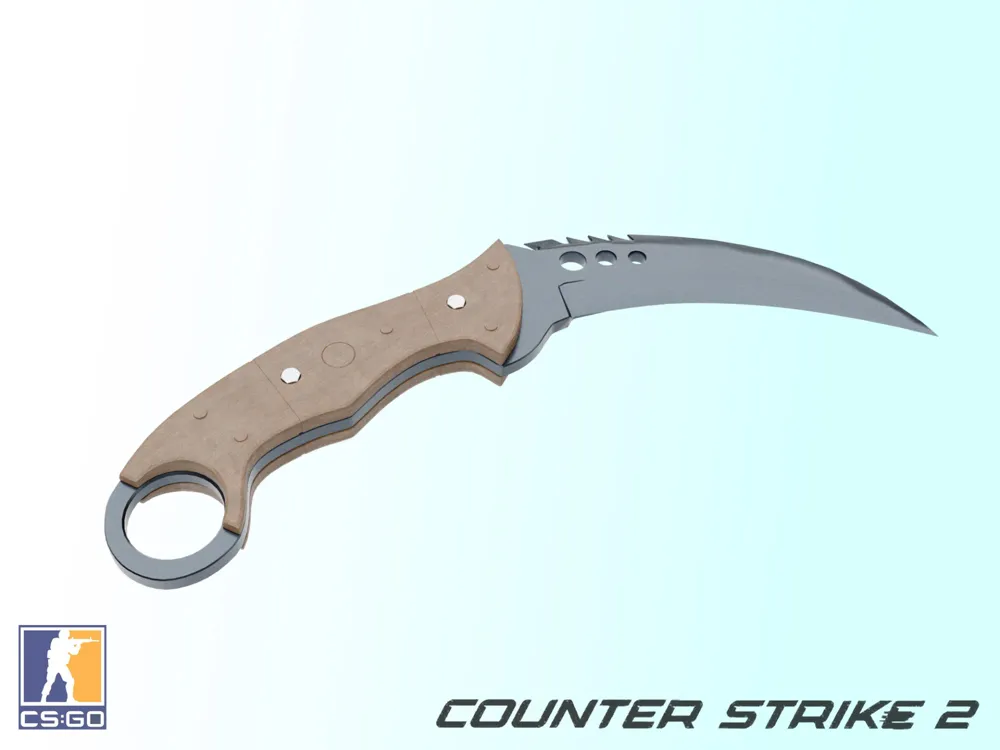 CSGO Talon Knife M3 by Rufus MakerWorld: Download Free 3D Models