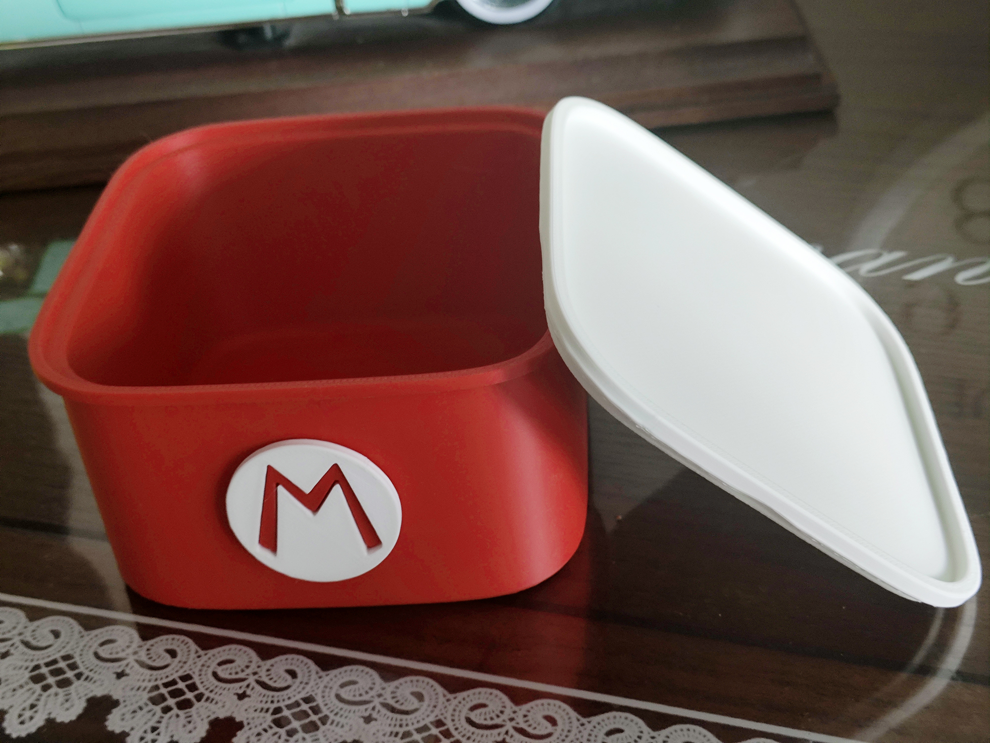 Miniatura 2 do modelo 3D 模块化可堆叠收纳盒 马里奥与路易盒子家族大合集 零食盒、储物盒、桌面收纳盒、糖果罐、便当盒、