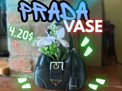 Prada vase flowers