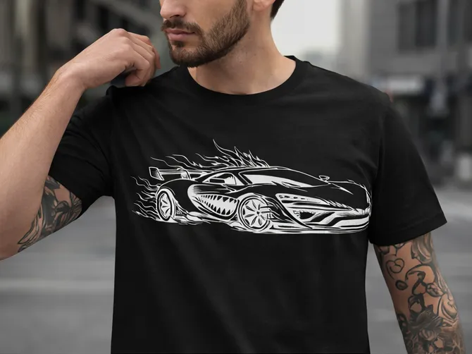 Hypercar Flame Design – TPU / PLA Ready