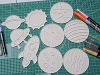 Set créatif à colorier planètes et fusée — photo 1
