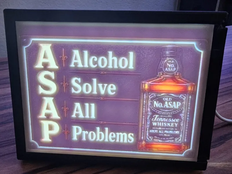 ASAP,  Alcohol solve all Problems
