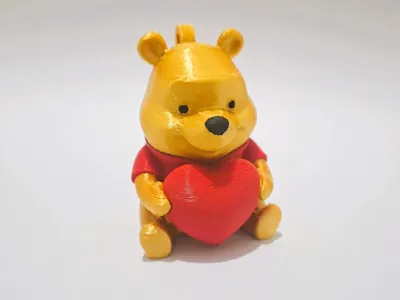 winnie the pooh valentine keychain