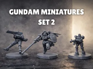 Gundam TCG Set 2 Miniatures - GCG FAN ART